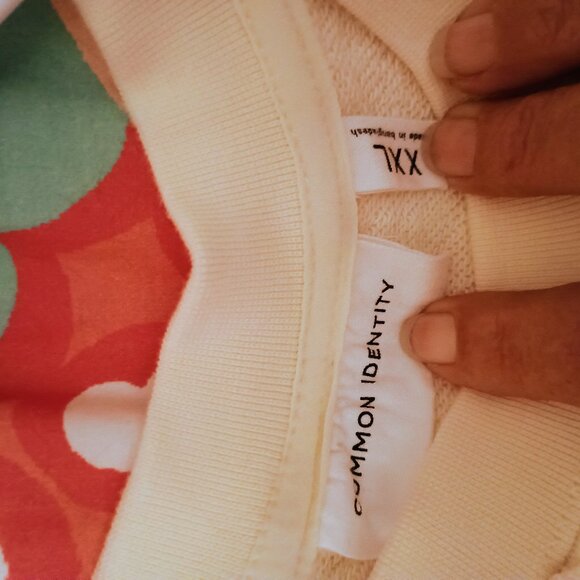 Common Identity Womens Pale Yellow Sweatshirt, 2XL, New - Picture 3 of 3